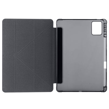 Lenovo M11 TB-330FU Kılıf Zore Tri Folding Kalem Bölmeli Standlı Kılıf Mor