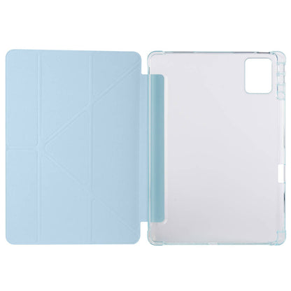 Lenovo M11 TB-330FU Kılıf Zore Tri Folding Kalem Bölmeli Standlı Kılıf Mor