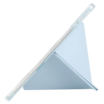 Lenovo M11 TB-330FU Kılıf Zore Tri Folding Kalem Bölmeli Standlı Kılıf Siyah