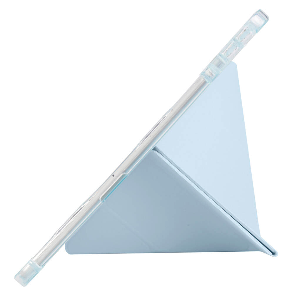 Lenovo M11 TB-330FU Kılıf Zore Tri Folding Kalem Bölmeli Standlı Kılıf Mor