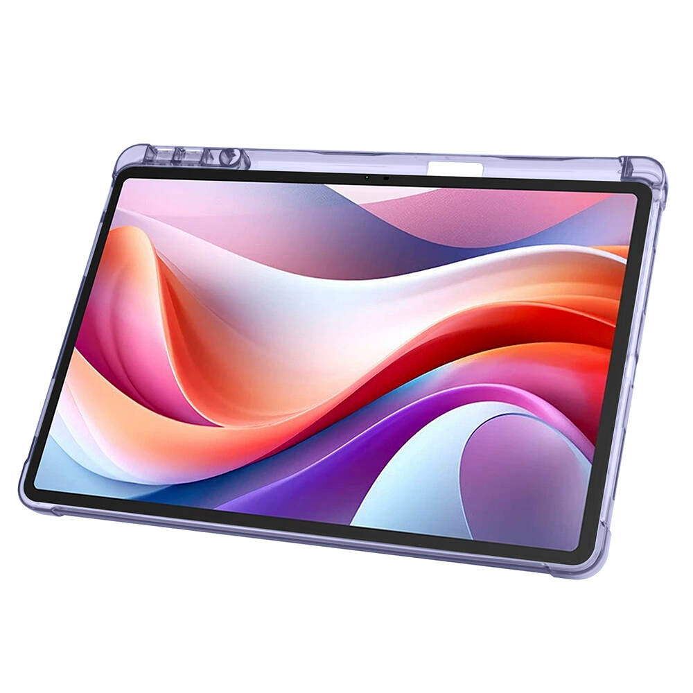 Lenovo M11 TB-330FU Kılıf Zore Tri Folding Kalem Bölmeli Standlı Kılıf Rose Gold