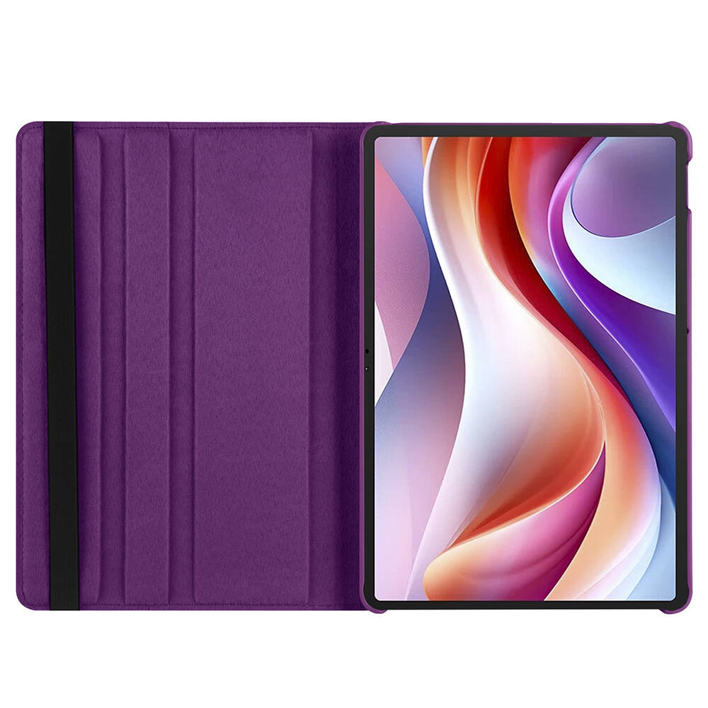 Lenovo M11 TB-330FU Zore Dönebilen Standlı Kılıf Pembe Koyu