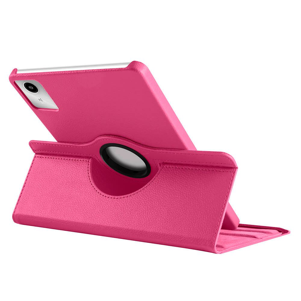 Lenovo M11 TB-330FU Zore Dönebilen Standlı Kılıf Pembe Koyu