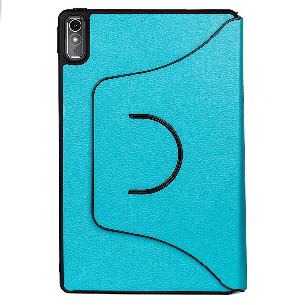 Lenovo Tab P11 11.5" (2.Nesil) Zore Fest Dönebilen Standlı Kılıf Turkuaz