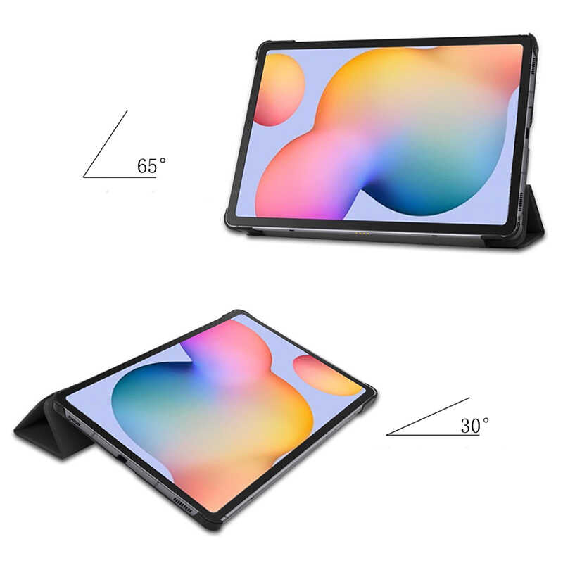Lenovo Tab P11 Pro 11.2" 2.Nesil Zore Smart Cover Standlı 1-1 Kılıf Gold