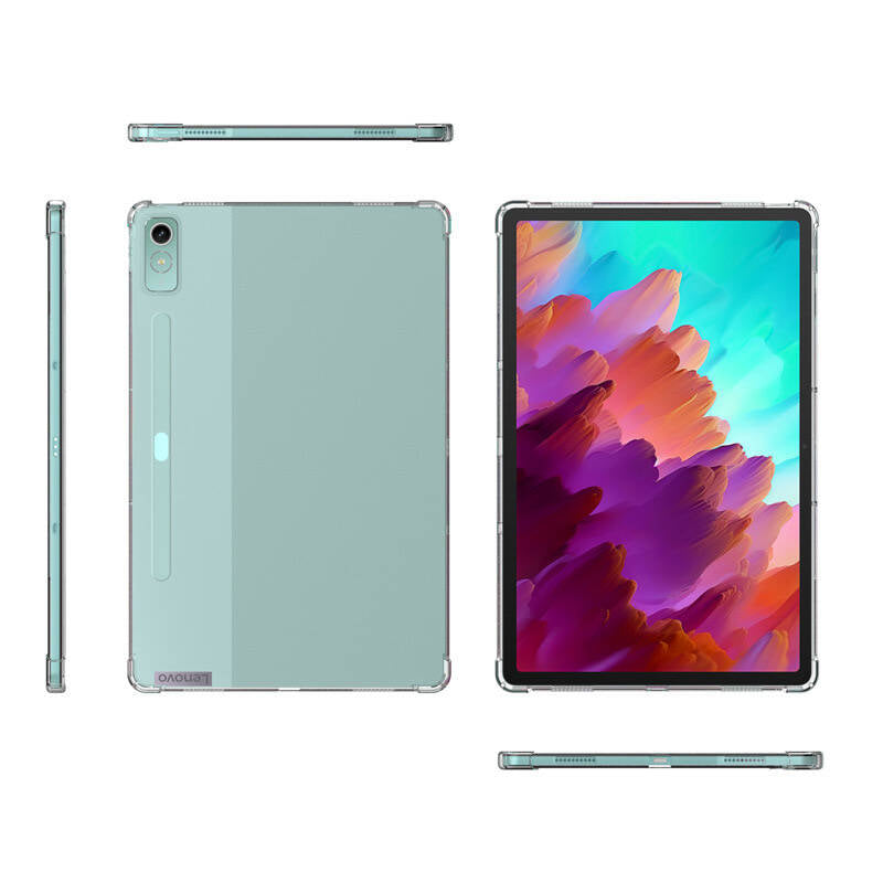 Lenovo Tab P12 Kılıf Zore Tablet Nitro Anti Shock Silikon Kapak Renksiz