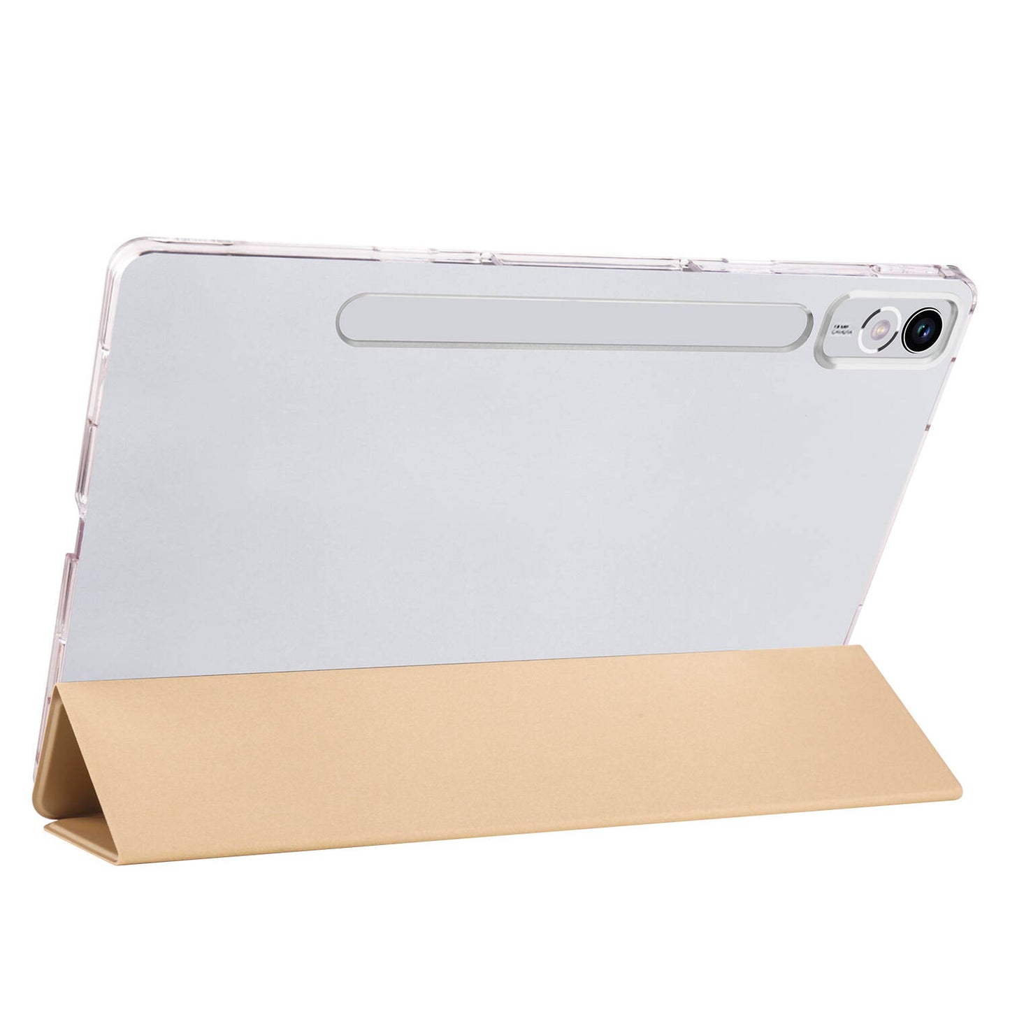 Lenovo Tab P12 Zore Smart Cover Standlı 1-1 Kılıf Gold