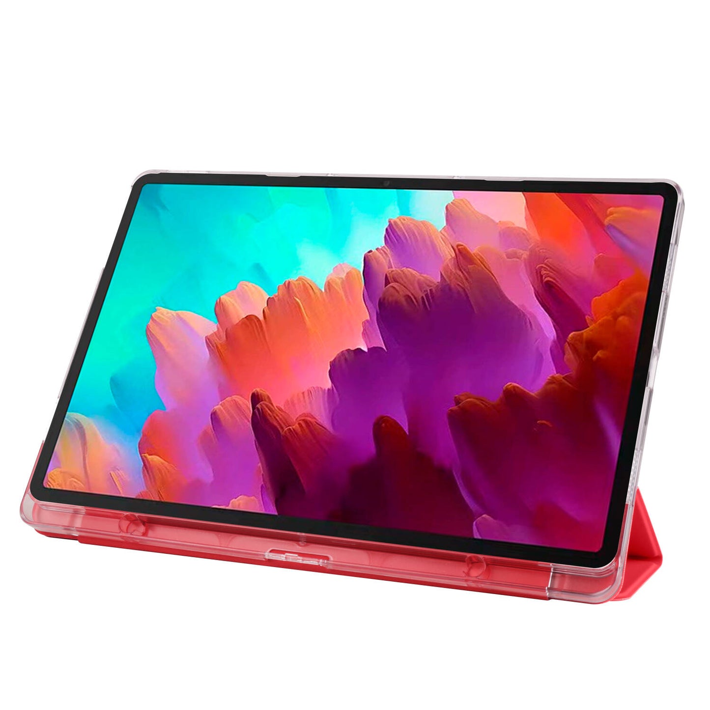 Lenovo Tab P12 Zore Smart Cover Standlı 1-1 Kılıf Pembe