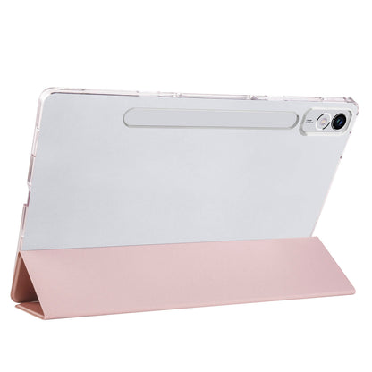 Lenovo Tab P12 Zore Smart Cover Standlı 1-1 Kılıf Pembe