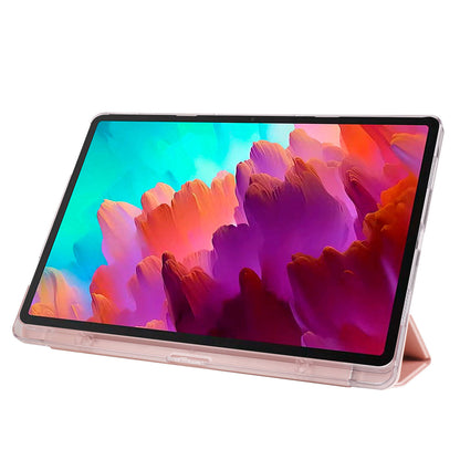 Lenovo Tab P12 Zore Smart Cover Standlı 1-1 Kılıf Kırmızı