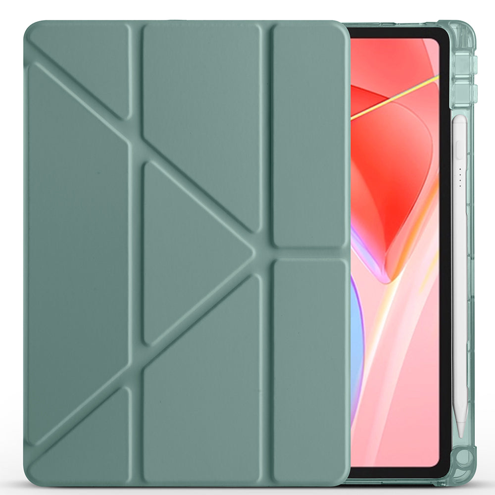 Lenovo Tab TB-311FU Kılıf Zore Tri Folding Kalem Bölmeli Standlı Kılıf Rose Gold