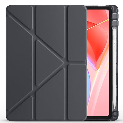 Lenovo Tab TB-311FU Kılıf Zore Tri Folding Kalem Bölmeli Standlı Kılıf Rose Gold