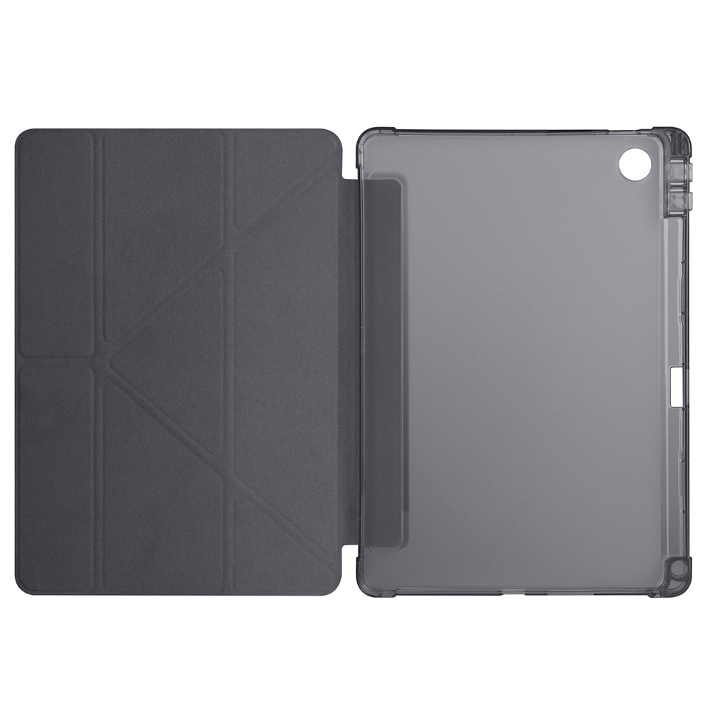 Lenovo Tab TB-311FU Kılıf Zore Tri Folding Kalem Bölmeli Standlı Kılıf Rose Gold