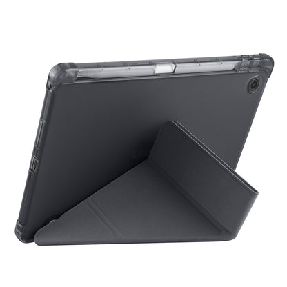Lenovo Tab TB-311FU Kılıf Zore Tri Folding Kalem Bölmeli Standlı Kılıf Siyah