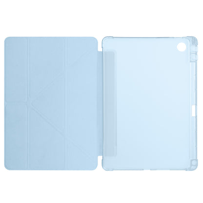 Lenovo Tab TB-311FU Kılıf Zore Tri Folding Kalem Bölmeli Standlı Kılıf Siyah