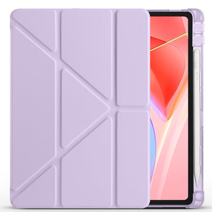 Lenovo Tab TB-311FU Kılıf Zore Tri Folding Kalem Bölmeli Standlı Kılıf Siyah