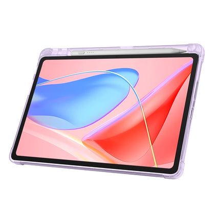 Lenovo Tab TB-311FU Kılıf Zore Tri Folding Kalem Bölmeli Standlı Kılıf Mavi