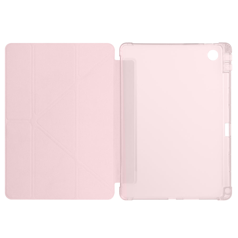 Lenovo Tab TB-311FU Kılıf Zore Tri Folding Kalem Bölmeli Standlı Kılıf Koyu Yeşil