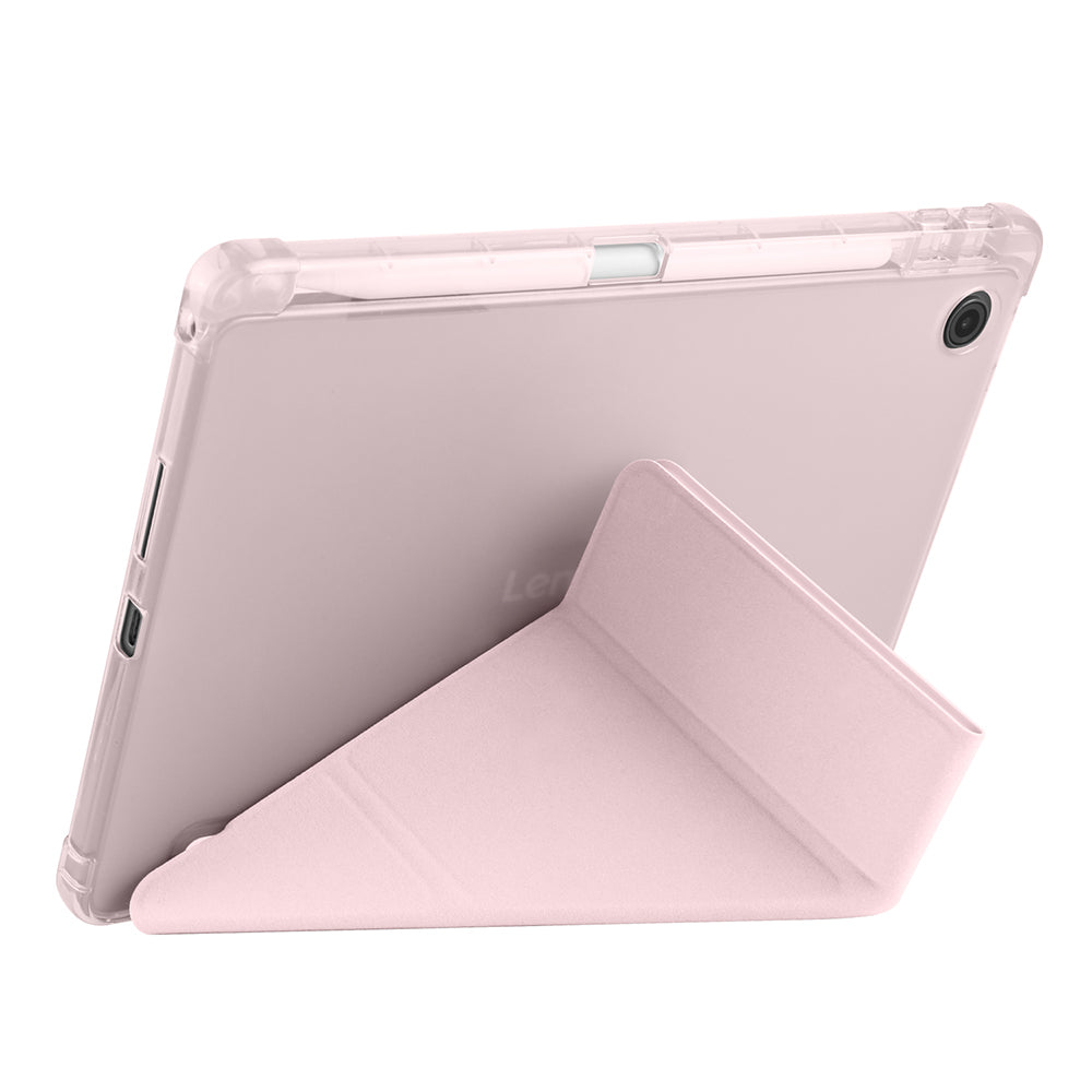 Lenovo Tab TB-311FU Kılıf Zore Tri Folding Kalem Bölmeli Standlı Kılıf Mavi