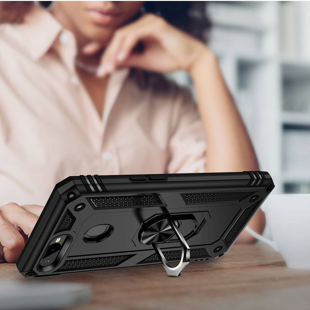 Oppo AX7 Kılıf Zore Vega Kapak Mavi