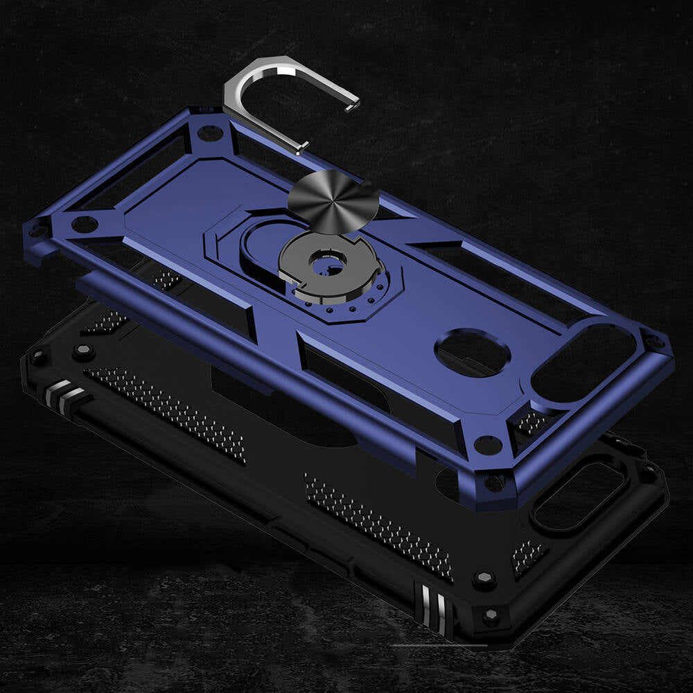 Oppo AX7 Kılıf Zore Vega Kapak Siyah