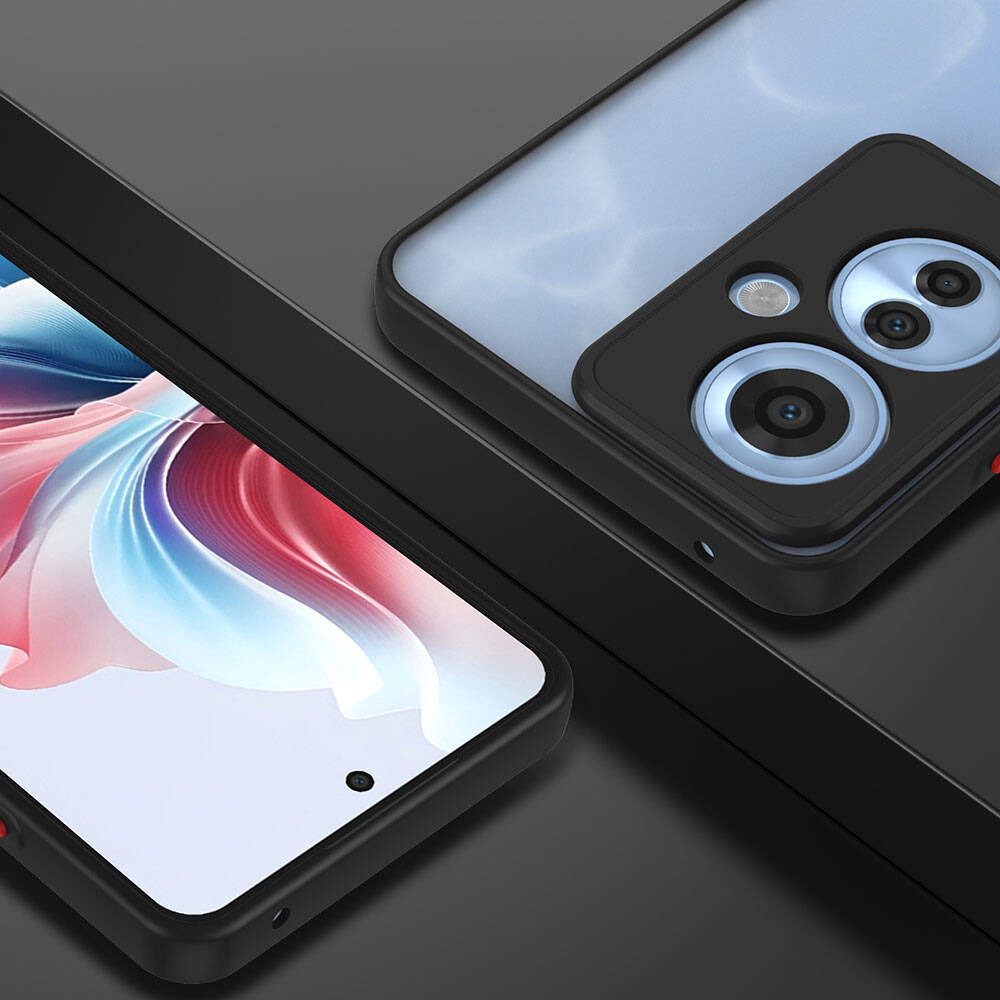 Oppo Reno 11F 5G Kılıf Zore Hux Kapak Siyah