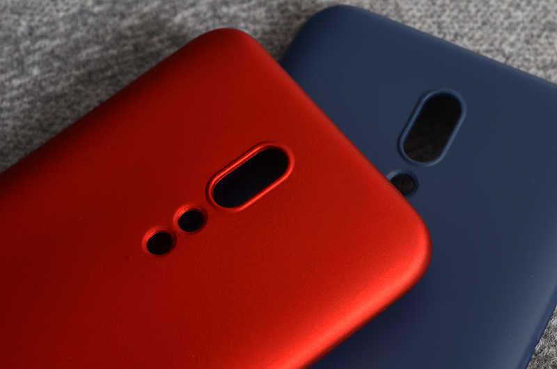 Oppo Reno Z Kılıf Zore Premier Silikon Kapak Saks Mavi