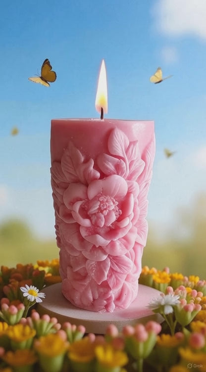 Rosélia Çiçek Baton Mum