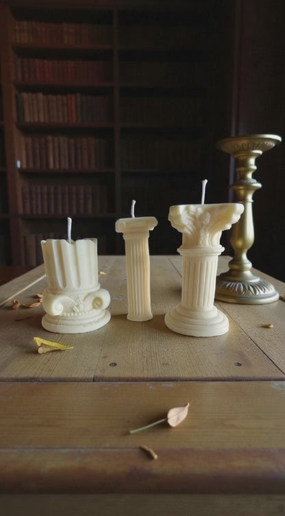 Rosélia Üç Sütun Mum