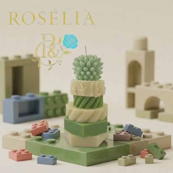 Tasarımın Değişken Yüzü: Parçalı Estetik Modüler Sistem Dekoratif Mum | Rosélia