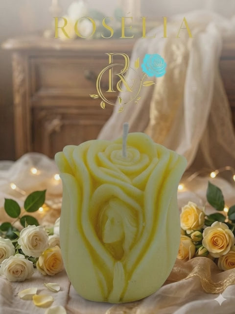 Gülün Kalbindeki Kadın Dekoratif Mum - Sevgililer Günü | Rosélia