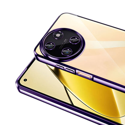 Realme 11 4G Kılıf Kamera Korumalı Logo Gösteren Zore Omega Kapak Siyah