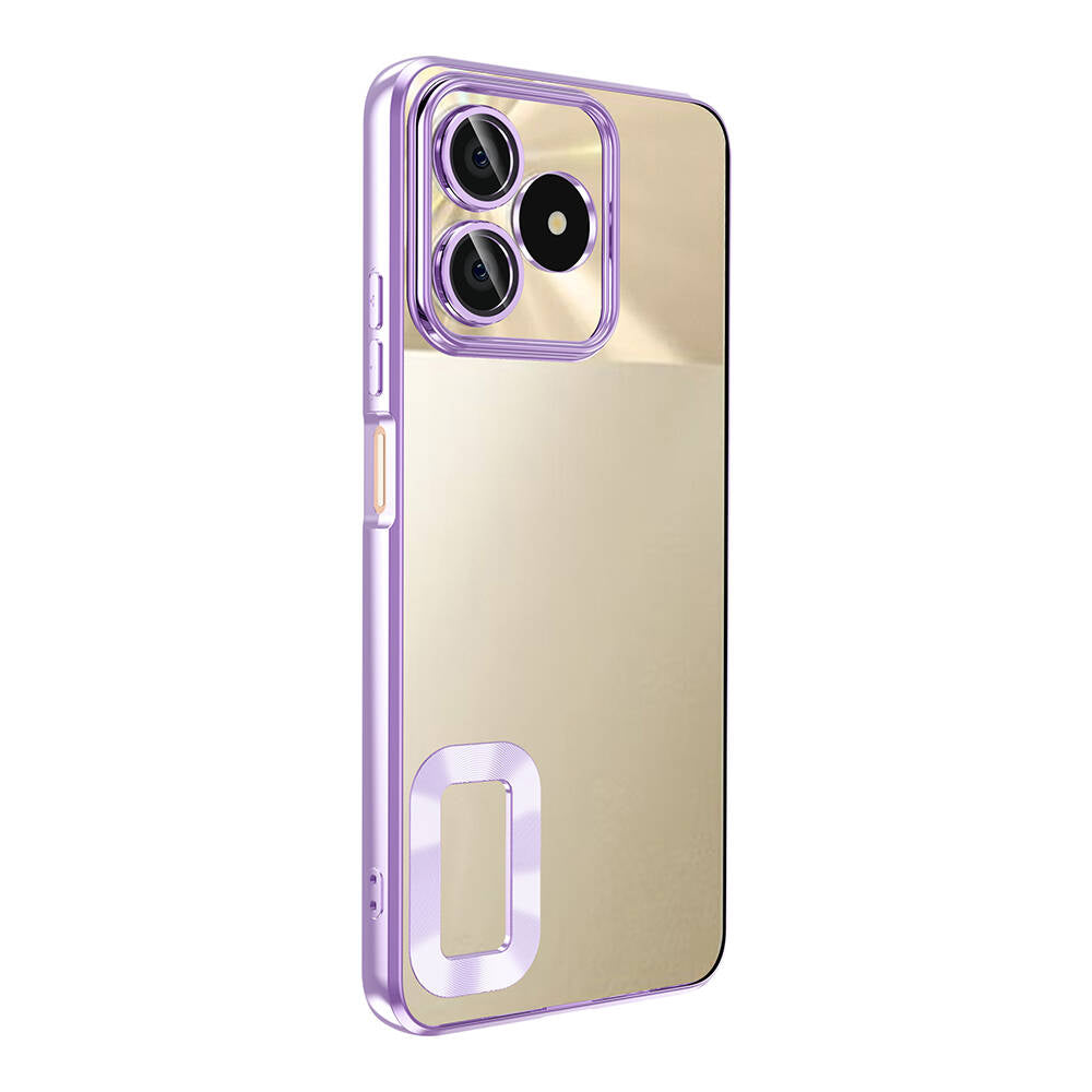 Realme C53 Kılıf Kamera Korumalı Logo Gösteren Zore Omega Kapak Sierra Mavi