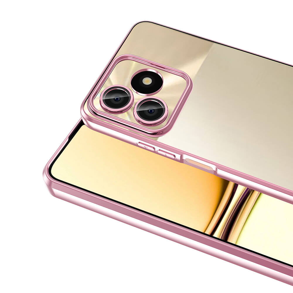 Realme C53 Kılıf Kamera Korumalı Logo Gösteren Zore Omega Kapak Lila