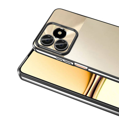 Realme Note 50 Kılıf Kamera Korumalı Logo Gösteren Zore Omega Kapak Mavi