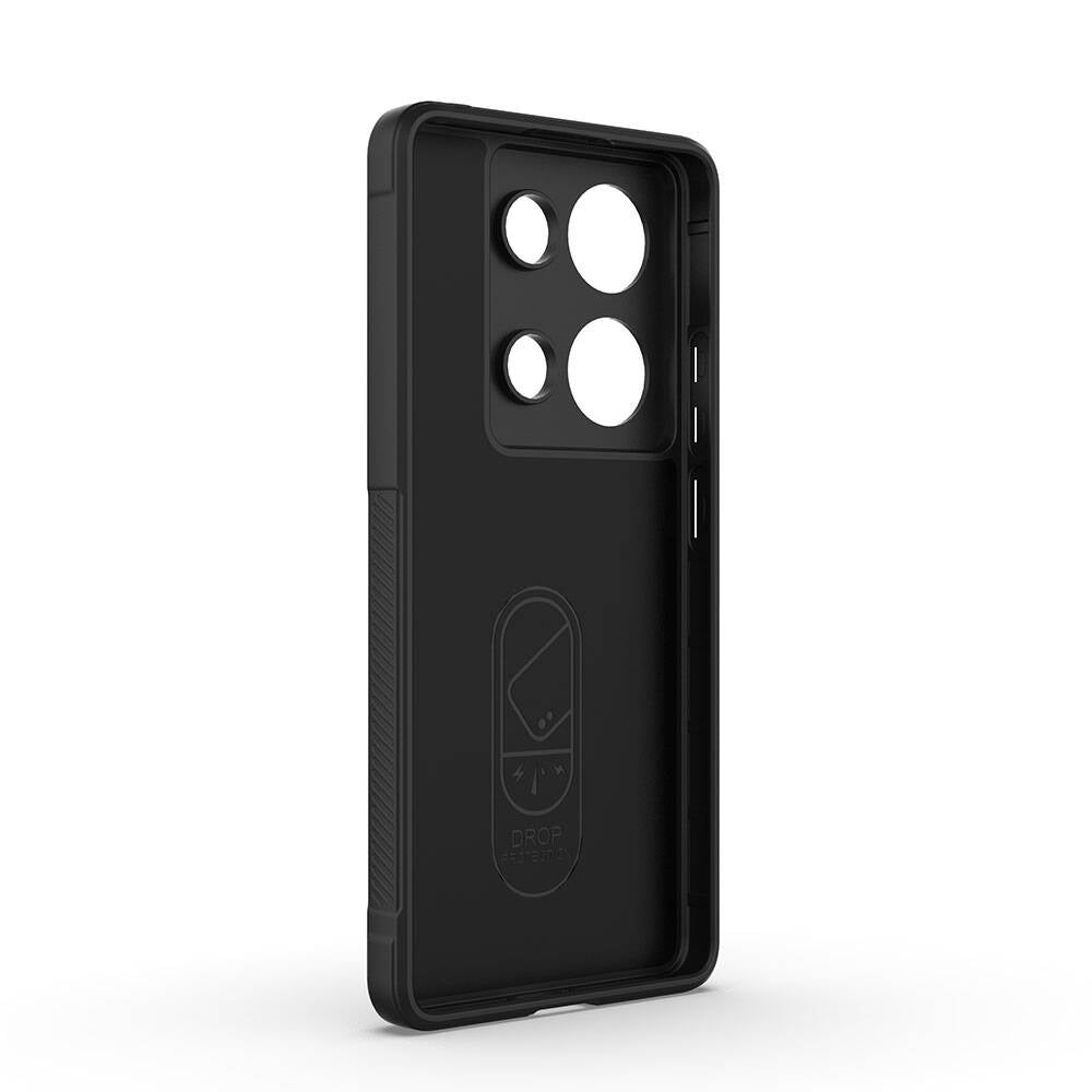 Redmi Note 13 Pro 4G Kılıf Esnek TPU Oyuklu Arka Yüzey Tasarımlı Zore Etnik Silikon Kapak Kırmızı