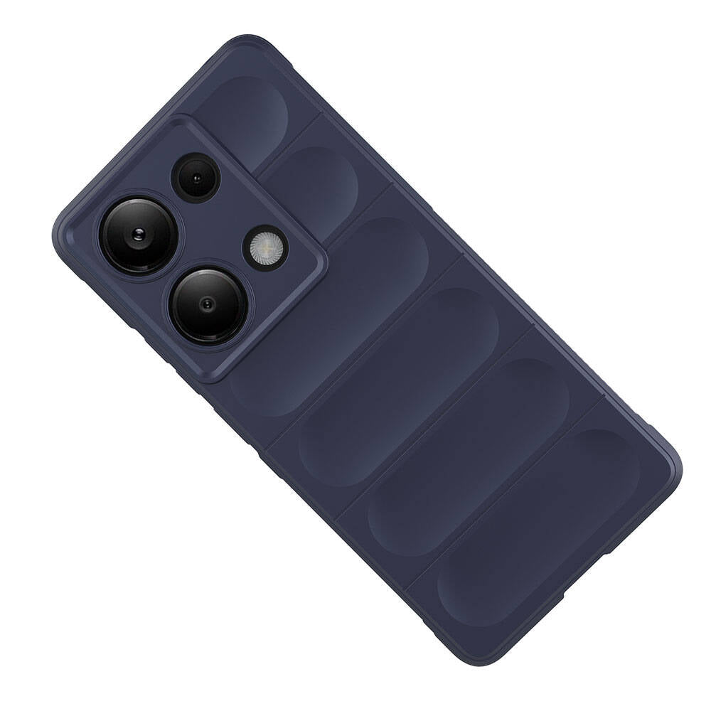 Redmi Note 13 Pro 4G Kılıf Esnek TPU Oyuklu Arka Yüzey Tasarımlı Zore Etnik Silikon Kapak Siyah