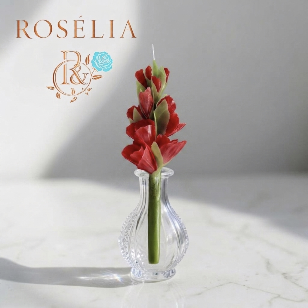 Glayör Çiçek Mum | Rosélia