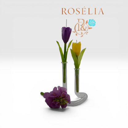 Lale Tasarım El Yapımı Çiçek Mum | Rosélia
