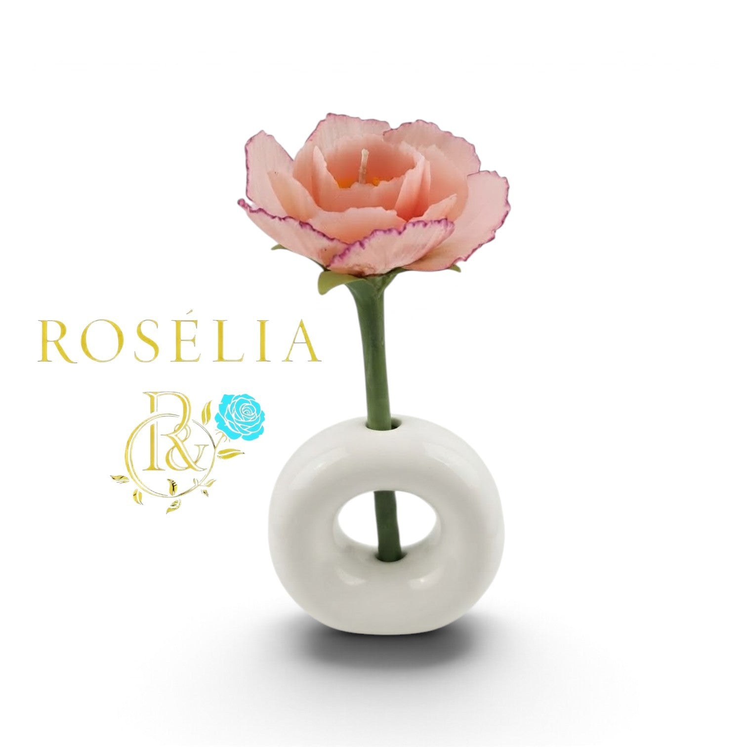 Şakayık Esnek Çiçek Mum | Rosélia