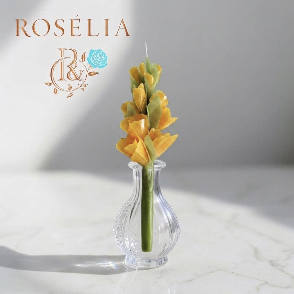 Glayör Çiçek Mum | Rosélia