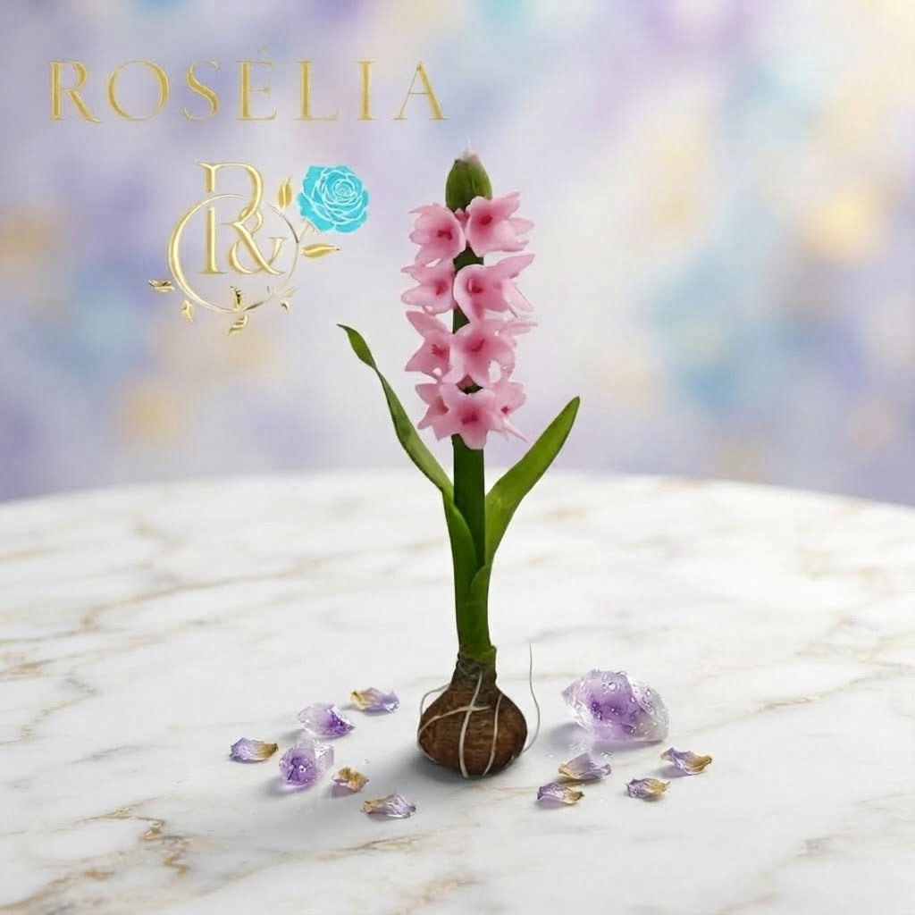 Gerçek Bir Sanat Eseri: Rosélia Sümbül Esnek Çiçek Mumu 💜