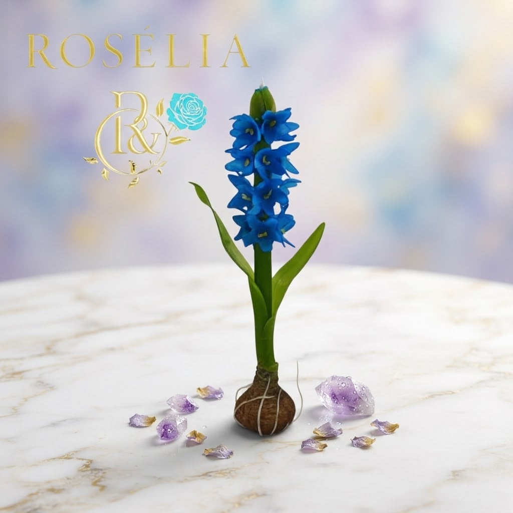 Gerçek Bir Sanat Eseri: Rosélia Sümbül Esnek Çiçek Mumu 💜