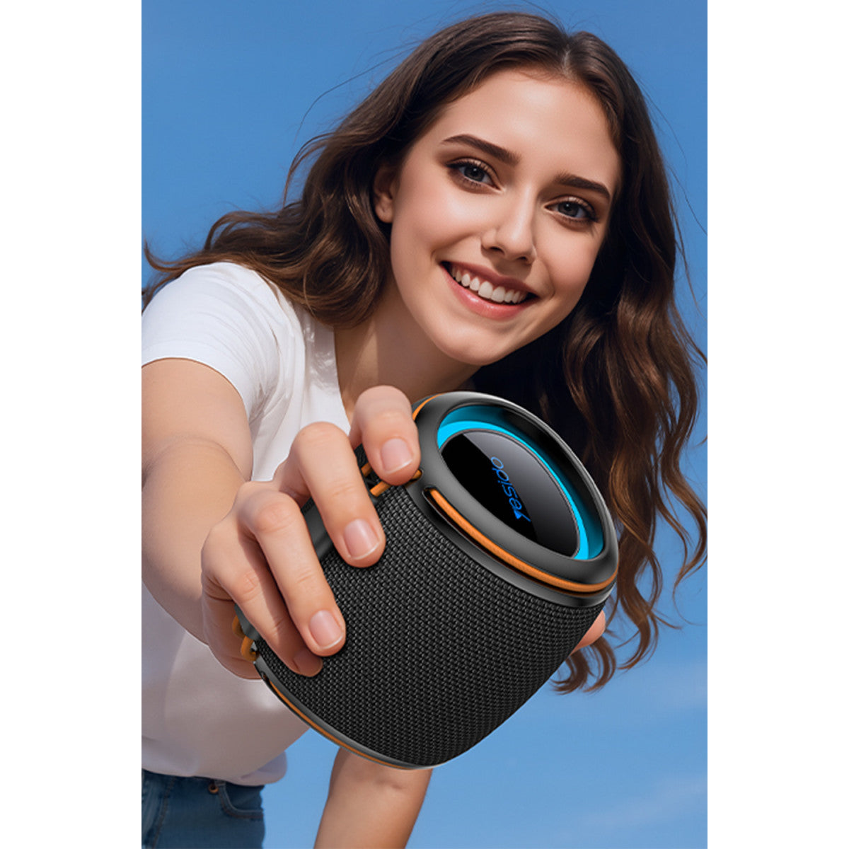 Yesido YSW40 BT 5.3 RGB Kablosuz Hoparlör - Siyah