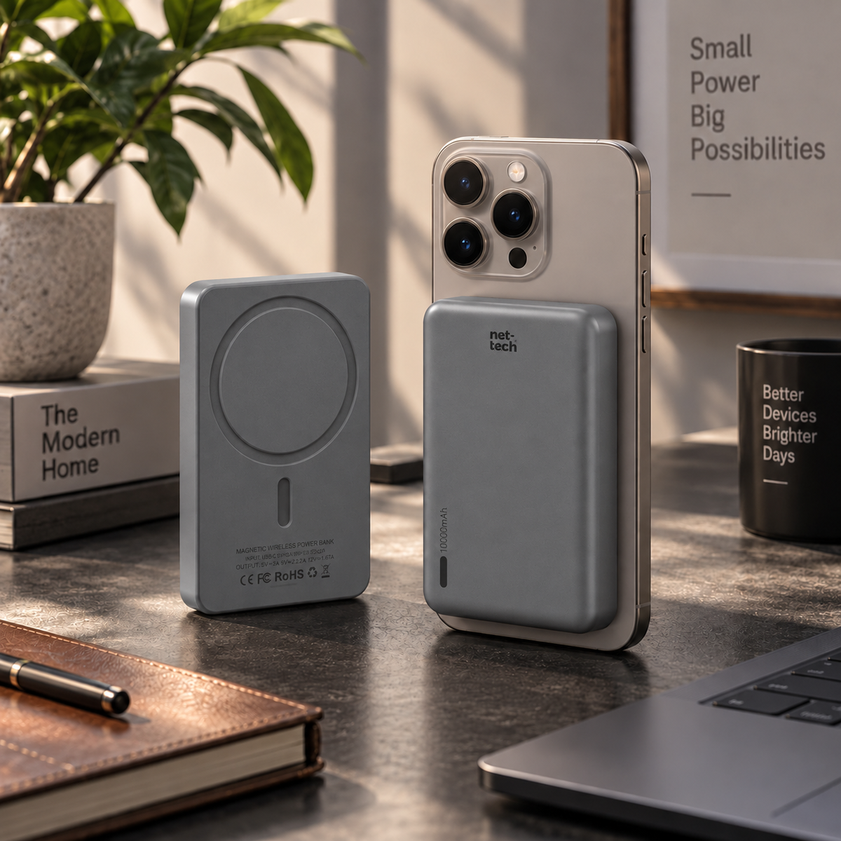 Nettech NT-PW42 20W PD 10000 MAh Magsafe Powerbank NT-117906