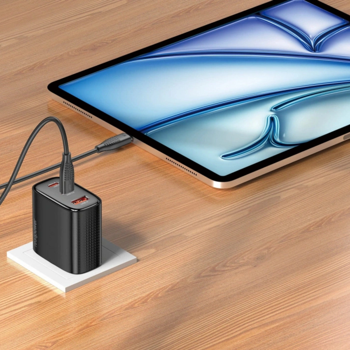 RealPower TCS45WBK GAN 45W 3000 mAh Type-C To Type-C Şarj Aleti (Siyah) NT-119372