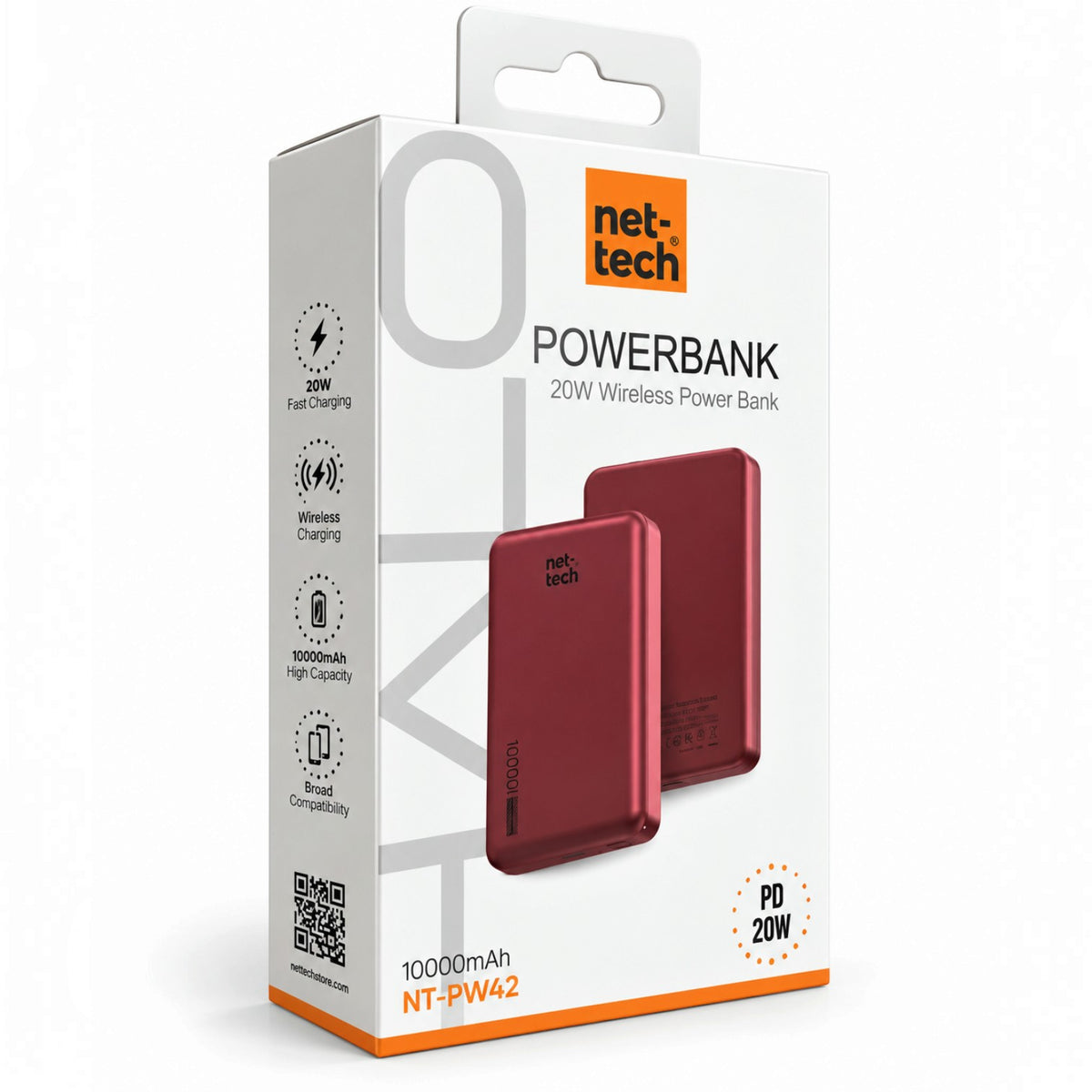 Nettech NT-PW42 20W PD 10000 MAh Magsafe Powerbank NT-117906
