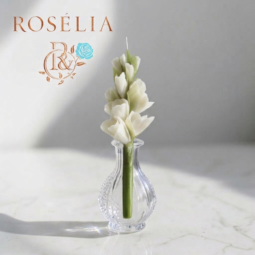 Glayör Çiçek Mum | Rosélia