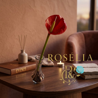 Antoryum Çiçek Mum | Rosélia