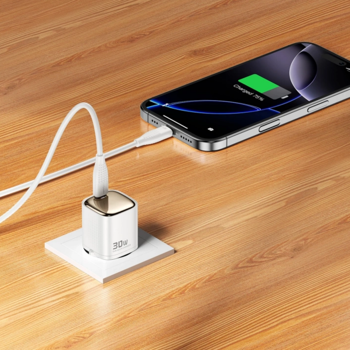 RealPower TCS30WWH GAN 30W 3000 mAh Type-C To Type-C Şarj Aleti NT-119362